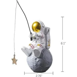 Estatua de astronauta figura de estrella de pesca de_6