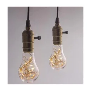 Qixivcom Paquete de 4 bombillas LED de 12 W de hadas A60_4