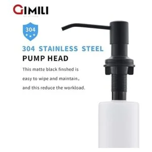 GIMILI Dispensador de jabón para fregadero de cocina o_2