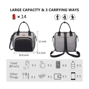 Lonchera aislada para mujeres y hombres bolsa grande de_2