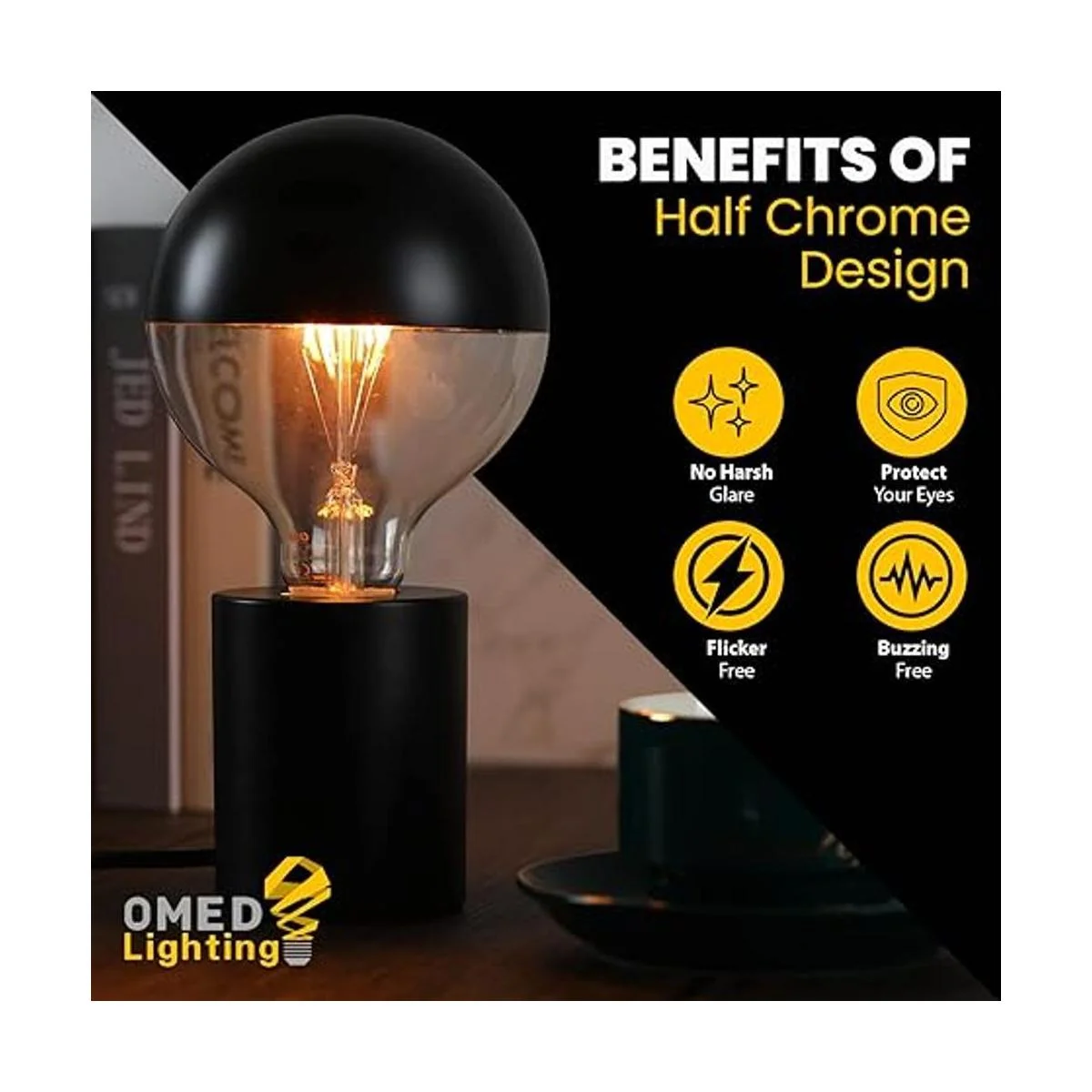 Bombillas de globo G25G80 medio negro E26 regulable_3