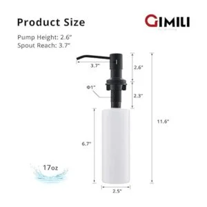 GIMILI Dispensador de jabón para fregadero de cocina o_3