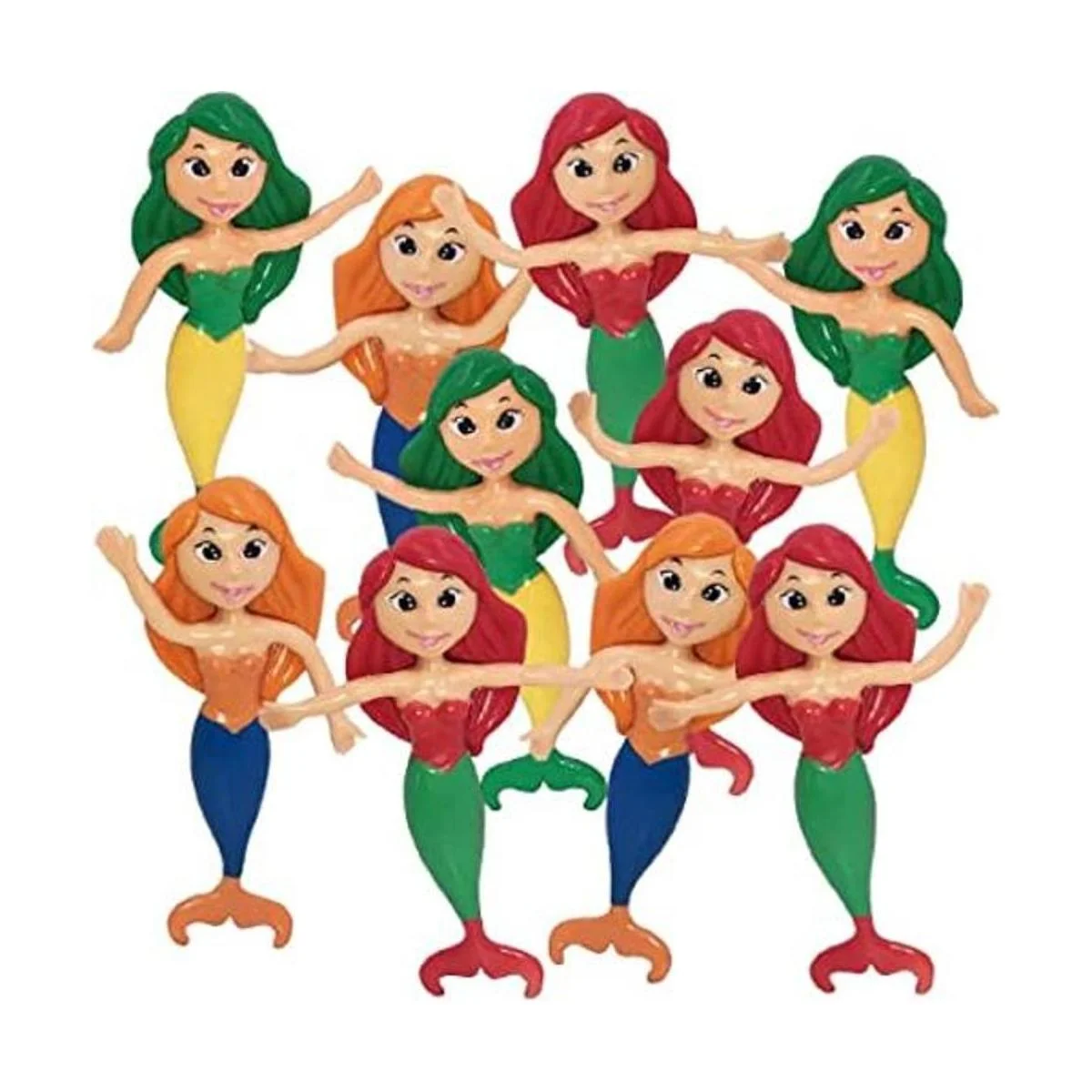ArtCreativity Figuras de sirena flexibles juego de 12_1