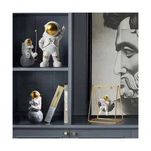 Estatua de astronauta figura de estrella de pesca de_4