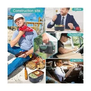 Budth Lonchera eléctrica calentador de alimentos portátil_3