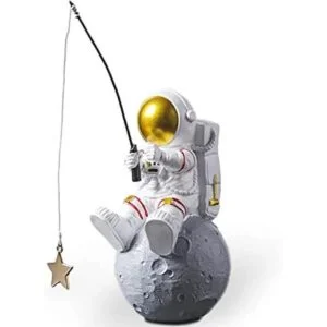 Estatua de astronauta figura de estrella de pesca de_1