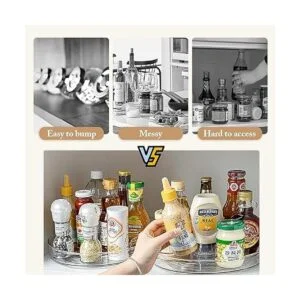 URALFA Lazy Susan Paquete de 2 organizadores de gabinete_3