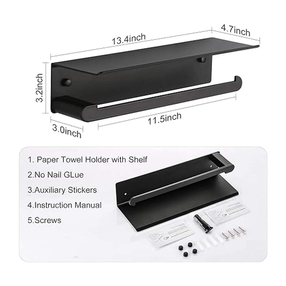 DUFU Soporte de toalla de papel para cocina soporte de_5