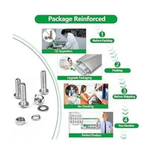 Tuercas y pernos acero inoxidable 304 1440 unidades M2_6