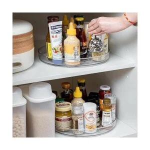 URALFA Lazy Susan Paquete de 2 organizadores de gabinete_2