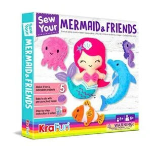 KRAFUN Kit de costura de animales marinos de sirena para_1
