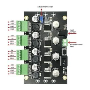 4 canales LM2596 DC a DC Buck convertidor entrada 1335V a_2