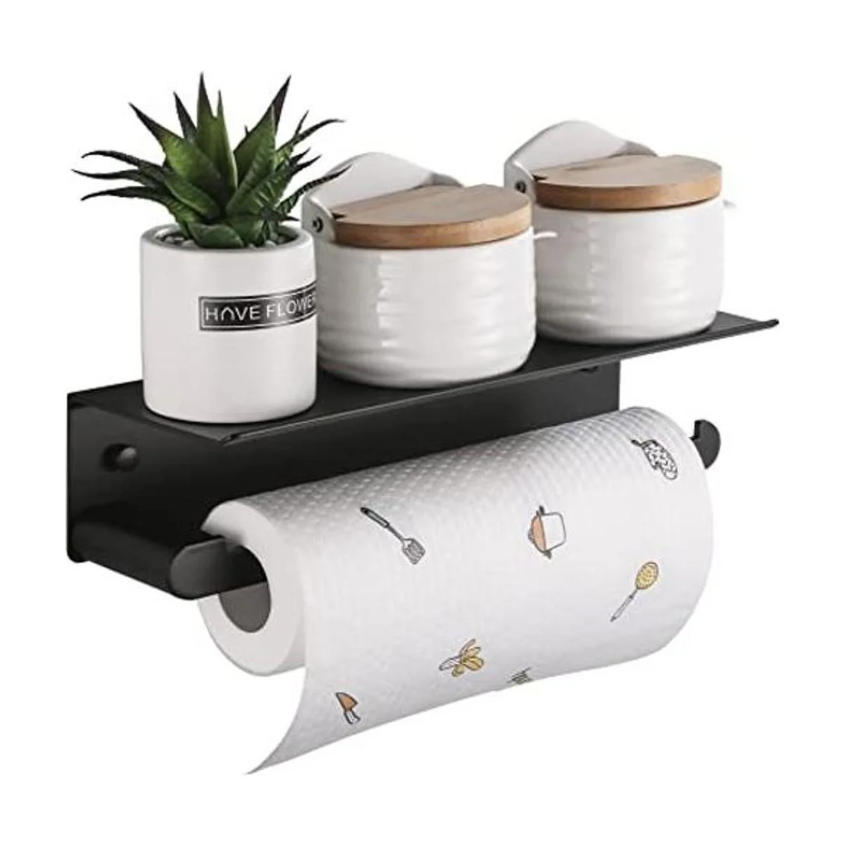 DUFU Soporte de toalla de papel para cocina soporte de_1