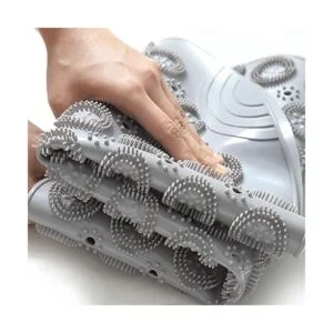 Meeyou Tapete de ducha redondo antideslizante con_3