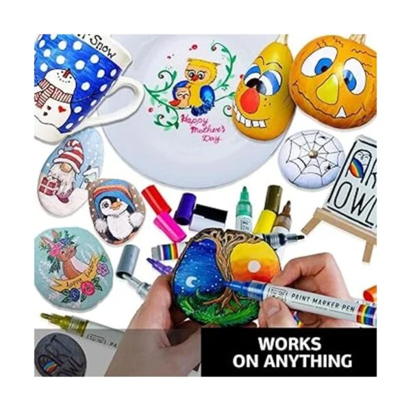 Art Owl Marcadores de pintura acrílica punta media_5