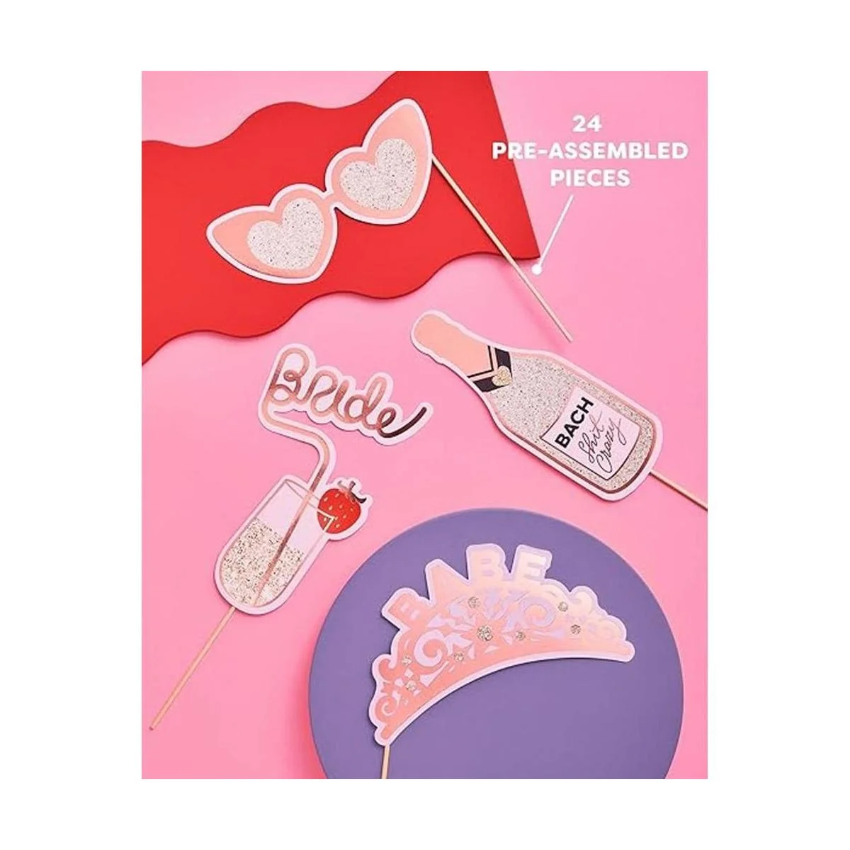 xo Fetti Accesorios para cabina de fotos de despedida de_4