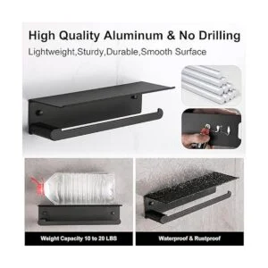 DUFU Soporte de toalla de papel para cocina soporte de_3