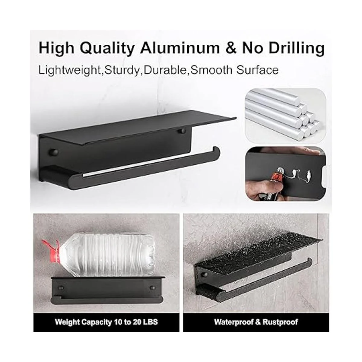 DUFU Soporte de toalla de papel para cocina soporte de_3