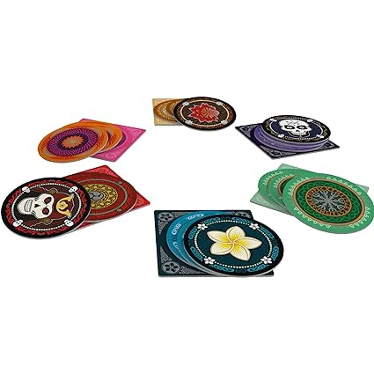 Juego de fiesta de calavera Juego de farol Juego de_4