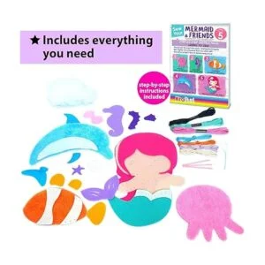 KRAFUN Kit de costura de animales marinos de sirena para_3