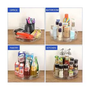 URALFA Lazy Susan Paquete de 2 organizadores de gabinete_4