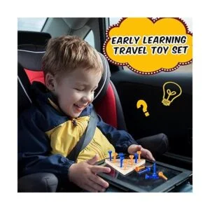 Juego de 12 clavijas de madera de triángulo complicado_5