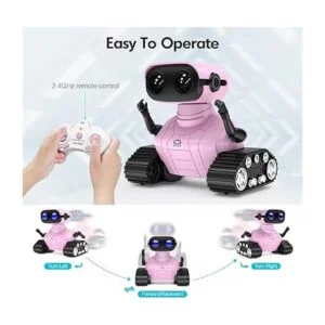 ALLCELE Robot de juguete a control remoto recargable_3