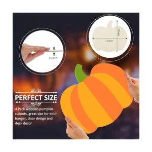 Recorte grande de calabaza de madera sin acabar corte en_2