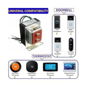 BOJACK Termostato y transformador de timbre de 24 V 40 VA_2