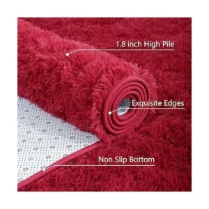 AROGAN Alfombras esponjosas para dormitorio sala de_5