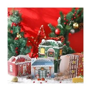 24 cajas 3D de regalo de Navidad bolsas de dulces de_6