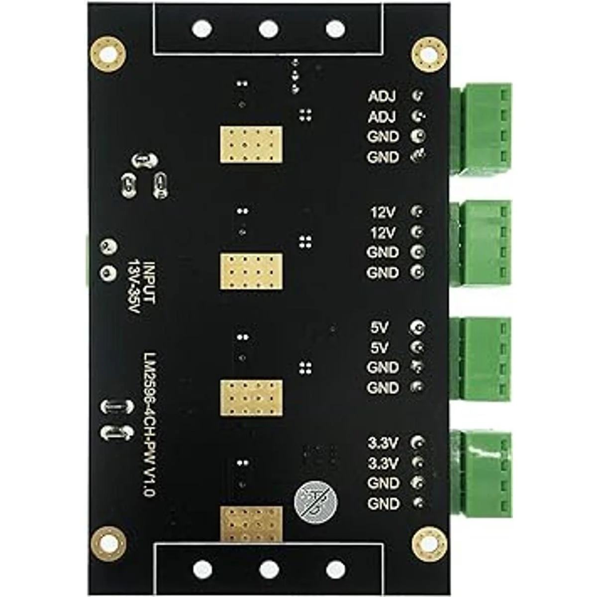4 canales LM2596 DC a DC Buck convertidor entrada 1335V a_3