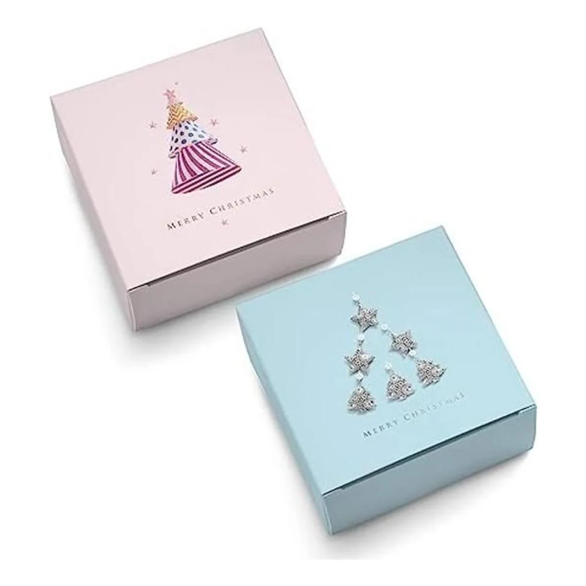 Caja de regalo de Navidad de 8 x 8 x 4 pulgadas cajas de_1