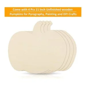 Recorte grande de calabaza de madera sin acabar corte en_3