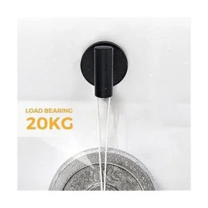 Ravinte Ganchos para toallas de baño 4 ganchos negros_5