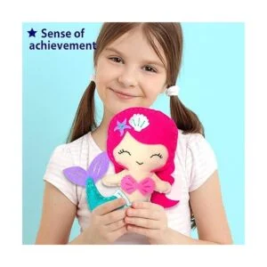 KRAFUN Kit de costura de animales marinos de sirena para_4