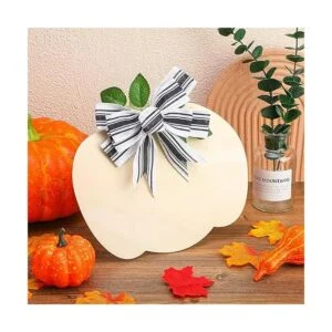 Recorte grande de calabaza de madera sin acabar corte en_4