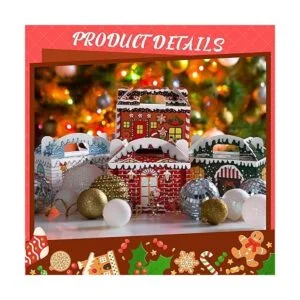 24 cajas 3D de regalo de Navidad bolsas de dulces de_4