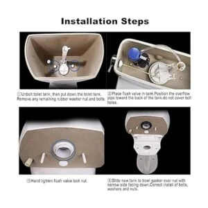 Kit de reparación de inodoro de 3 pulgadas con junta y_5