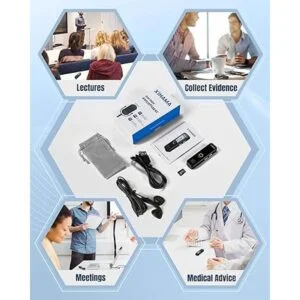 XIHAMA Mini grabadora de voz de 64 GB grabadora de voz_6