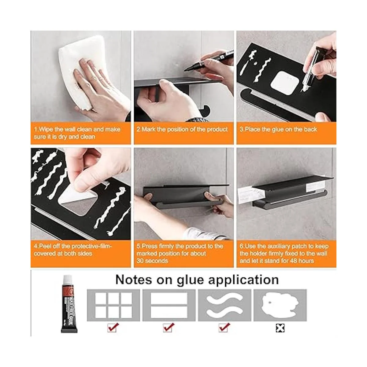 DUFU Soporte de toalla de papel para cocina soporte de_6