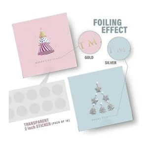 Caja de regalo de Navidad de 8 x 8 x 4 pulgadas cajas de_3