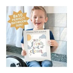 6 piezas de decoración de baño bohemio reversibles de 8 x_2