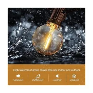 HISTAR Cadena de luces LED para exteriores 30 pies para_2