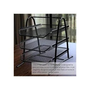 Bandeja organizadora de papel de 3 niveles para_6