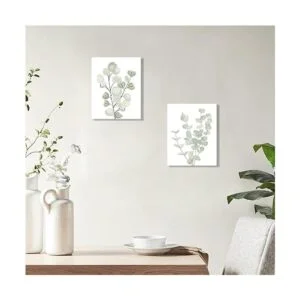 Lienzo enmarcado con plantas botánicas Decoración de_3