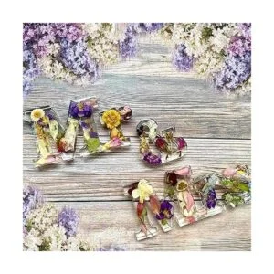 4 moldes de resina para letras Mr Mrs Love Home Family_5