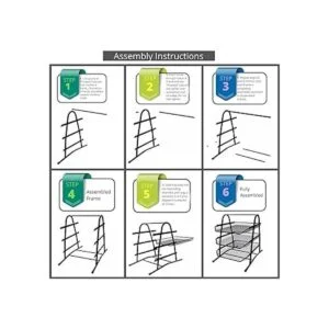 Bandeja organizadora de papel de 3 niveles para_4