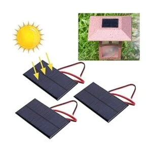 3 unids mini panel solar DC 6 V polisilicio solar epoxi_7
