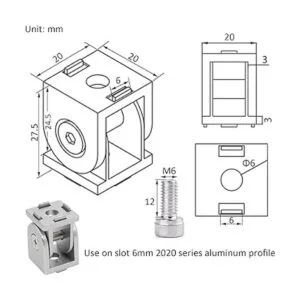 4 juegos de conectores de junta pivotante flexible de_2